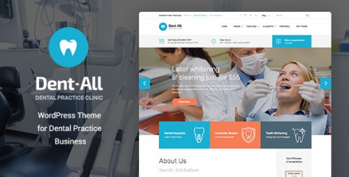 Nulled Dent-All Dental Practice WordPress Theme  