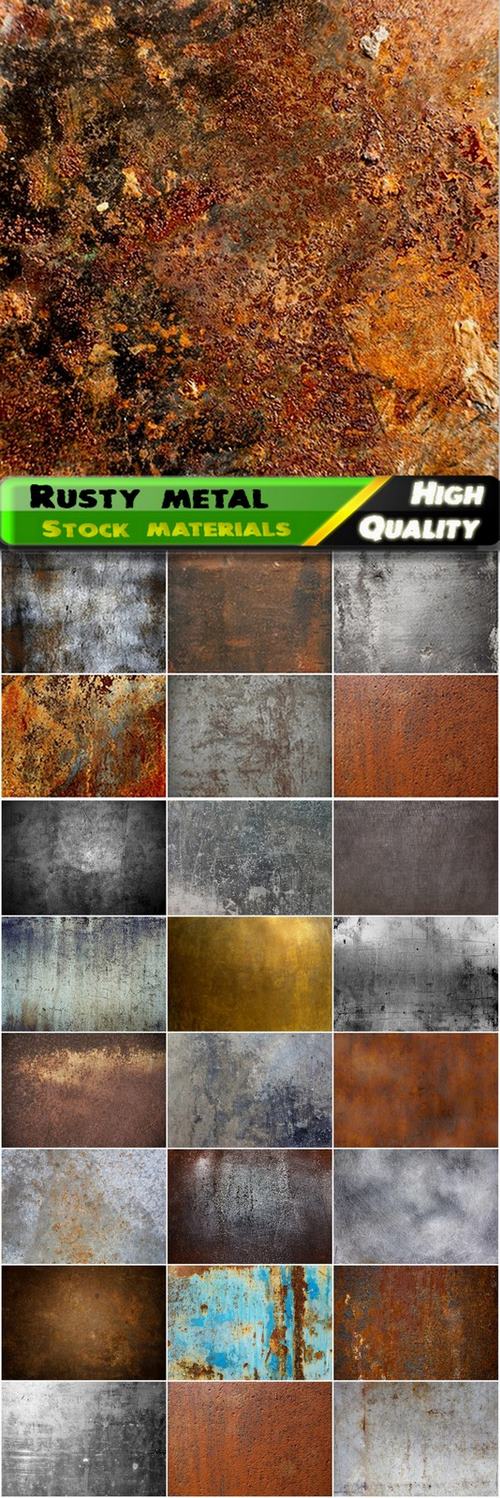 Rusty metal textures and backgrounds - 24 HQ Jpg