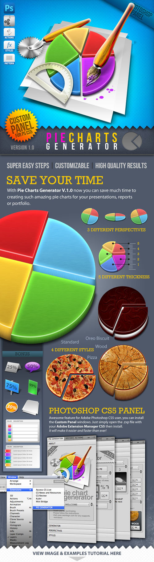 GraphicRiver - Infographic Tool Series: 3D Pie Charts Generator 888921