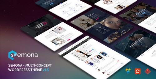 Download Nulled Semona - Creative Multi-Concept WordPress Theme product pic