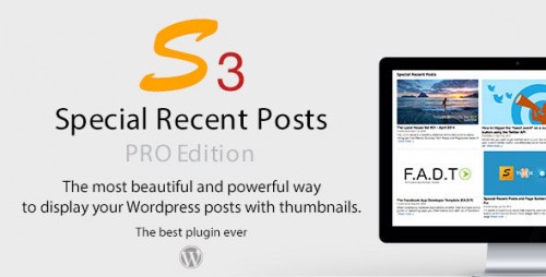 Nulled Special Recent Posts PRO Edition v3.0.8 - WordPress Plugin product snapshot