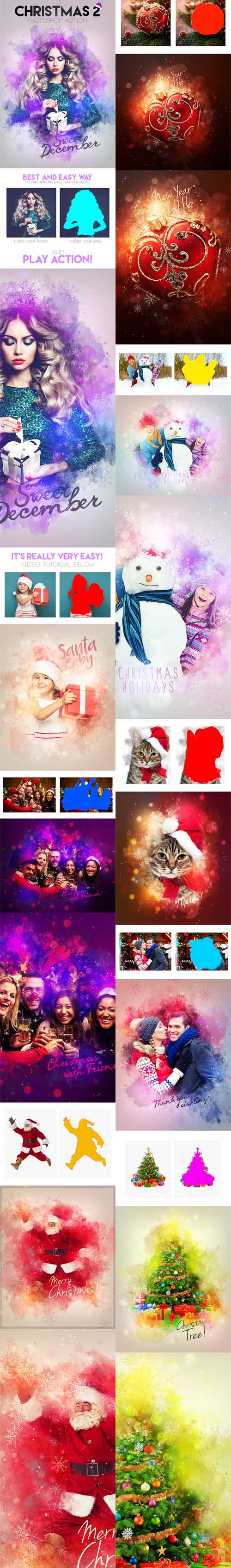 GraphicRiver - Christmas 2 Photoshop Action 13813427
