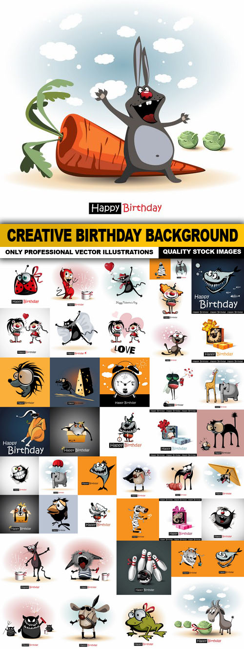 Creative Birthday Background - 45 Vector