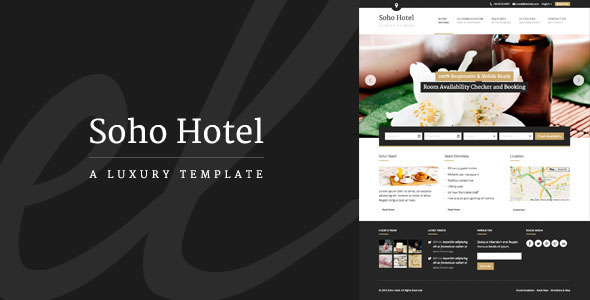 Soho Hotel v1.9.7 - Responsive Hotel Booking WP Theme