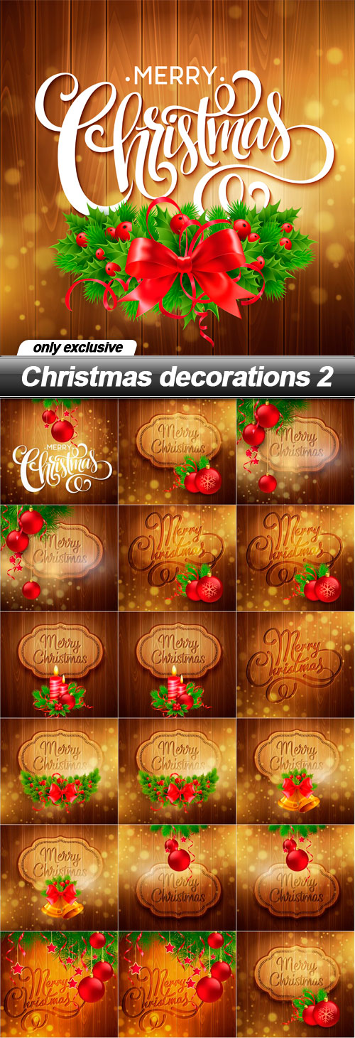 Christmas decorations 2 - 19 EPS