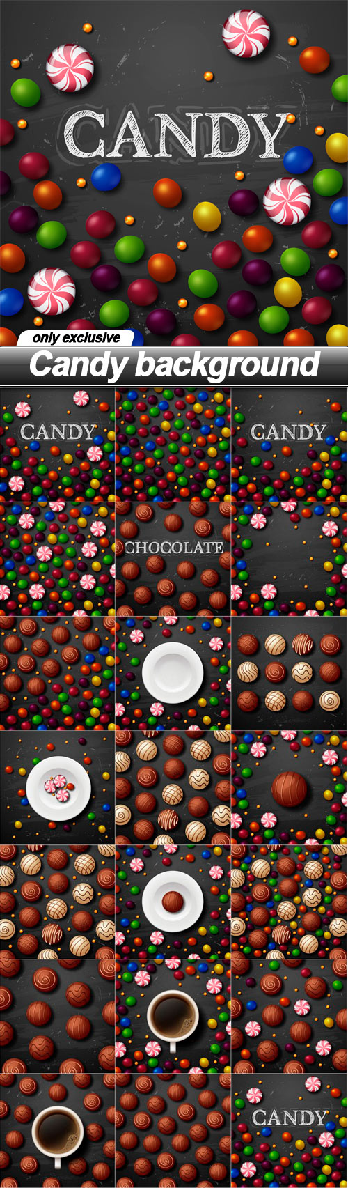 Candy background - 20 EPS