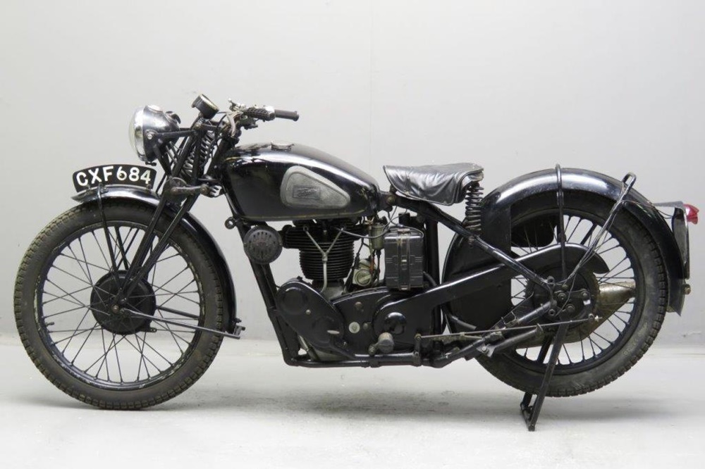 Старинный мотоцикл Velocette KTS 1936