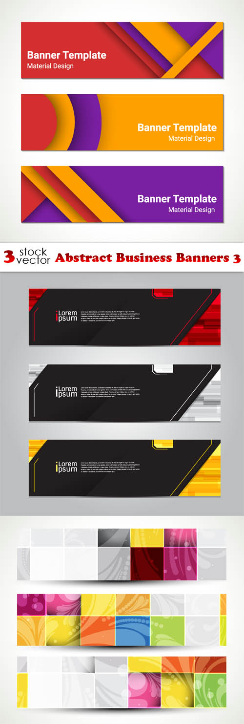 Vectors - Abstract Business Banners 3