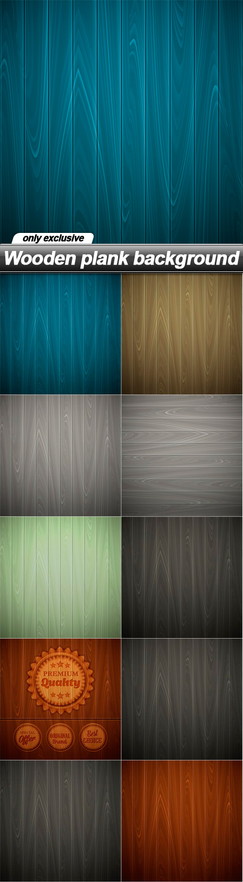 Wooden plank background - 10 EPS