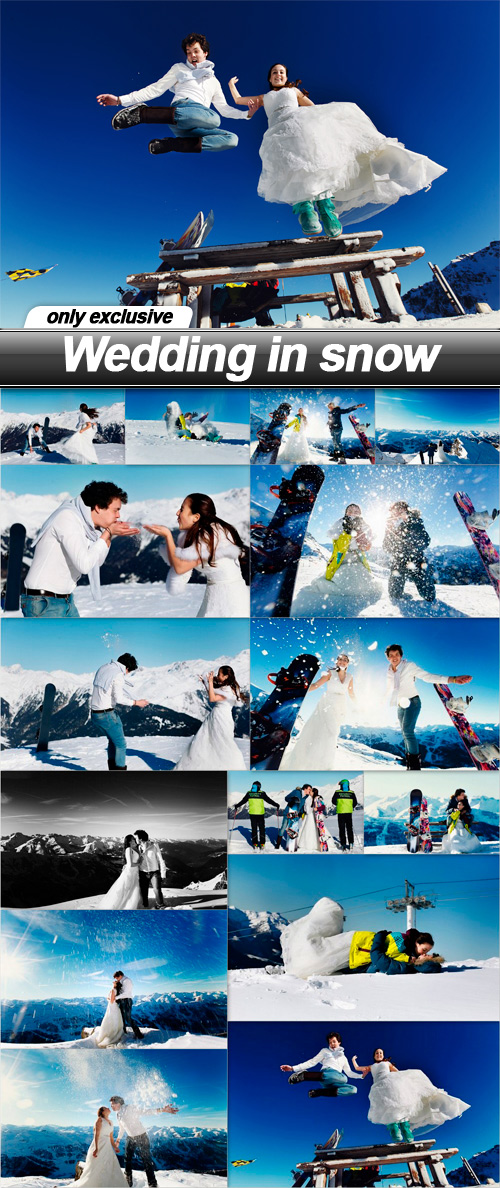 Wedding in snow - 15 UHQ JPEG