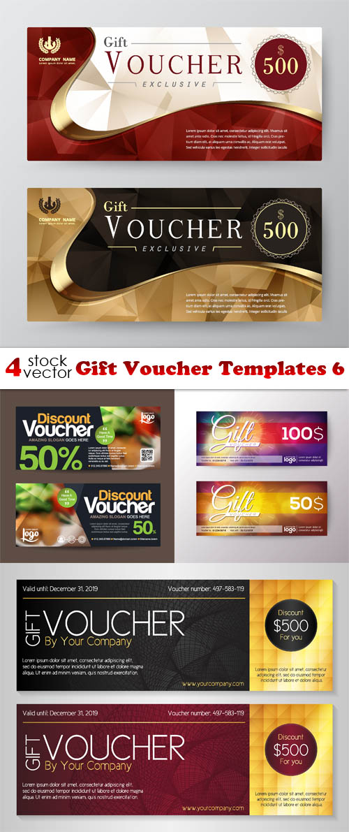 Vectors - Gift Voucher Templates 6