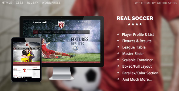Real Soccer v1.06 - Sport Clubs Responsive WP Theme