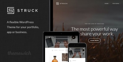 NULLED Struck - A Responsive Creative WordPress Theme product image