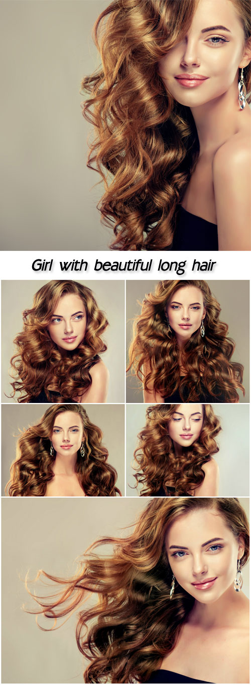 Girl with beautiful long hair