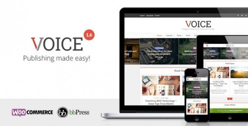 Nulled Voice v1.6 - Clean NewsMagazine WordPress Theme picture