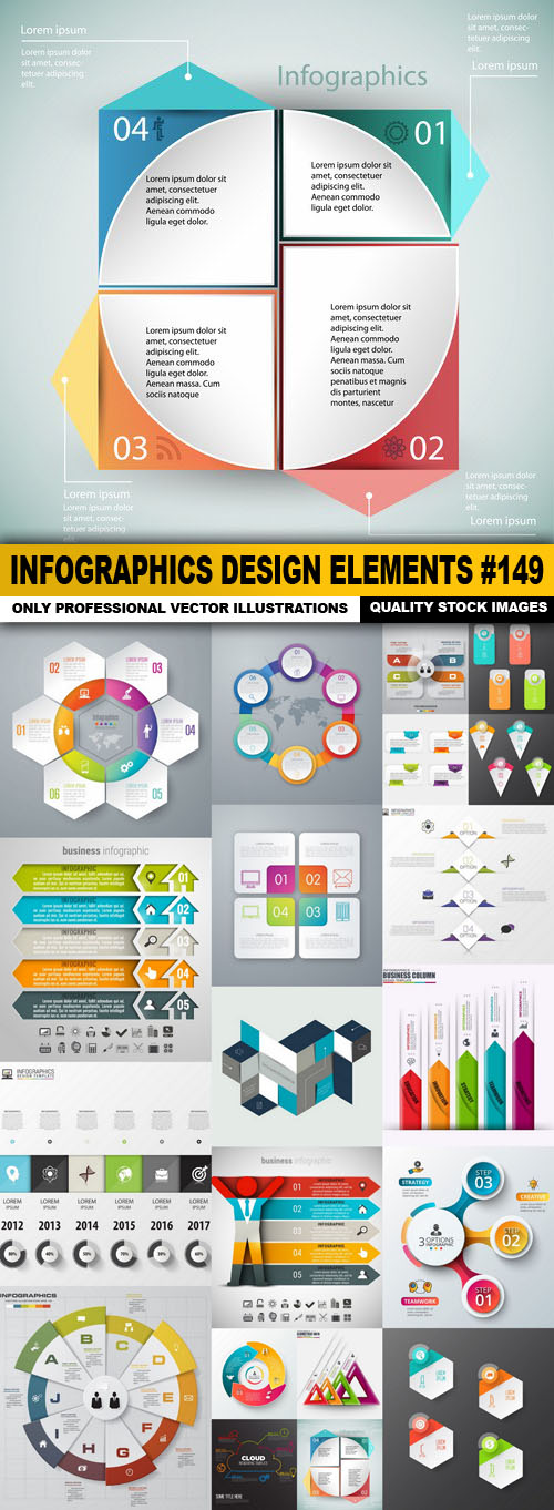 Infographics Design Elements #149 - 20 Vector
