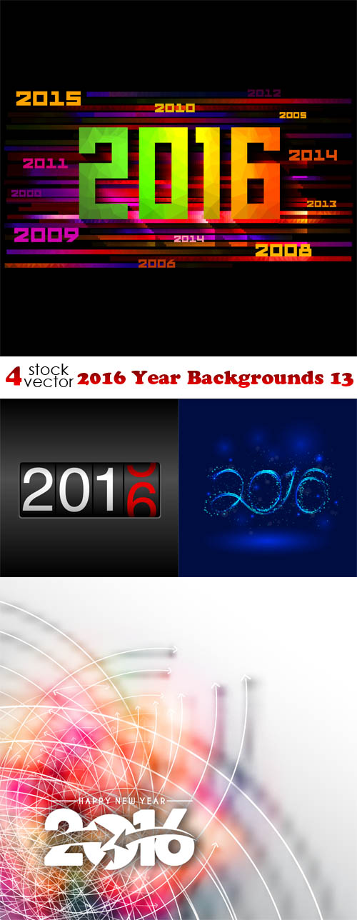 Vectors - 2016 Year Backgrounds 13