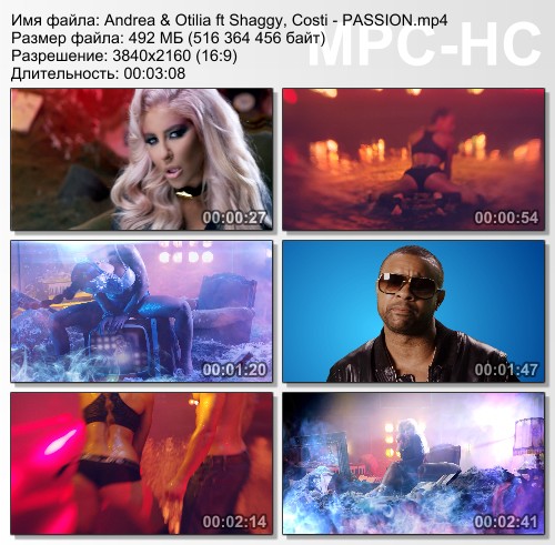 Andrea feat. Otilia, Shaggy, Costi - Passion (Ultra HD 4K) (2016)
