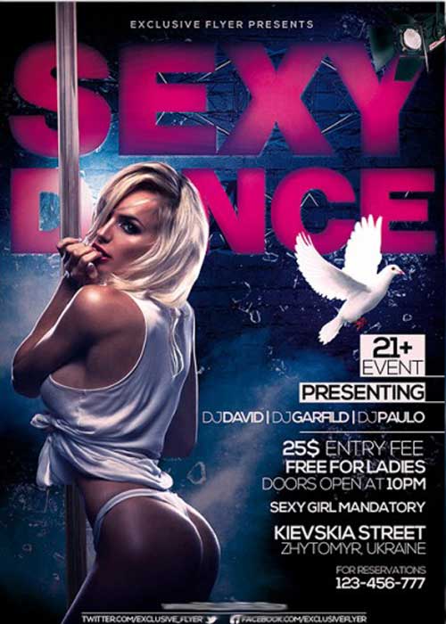 Sexy Dance Premium Flyer Template