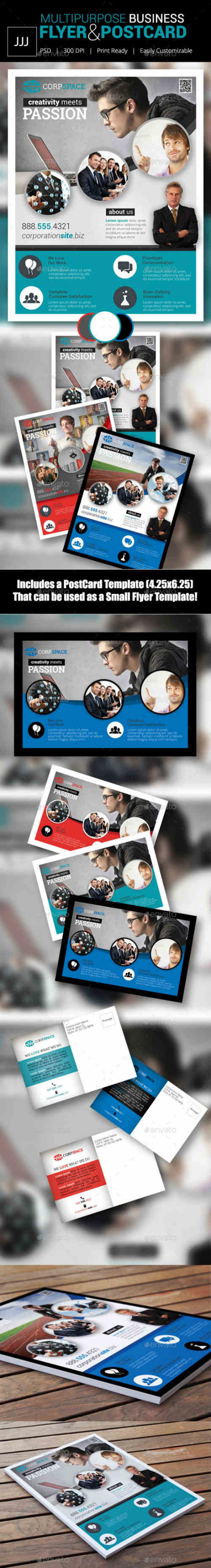 Business Flyer 40 with Postcard id 8826116
