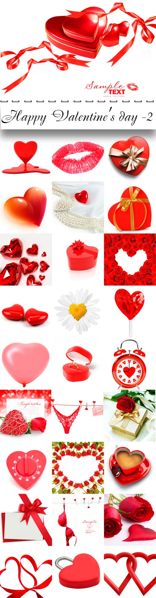 Happy Valentine's day raster graphics - 2