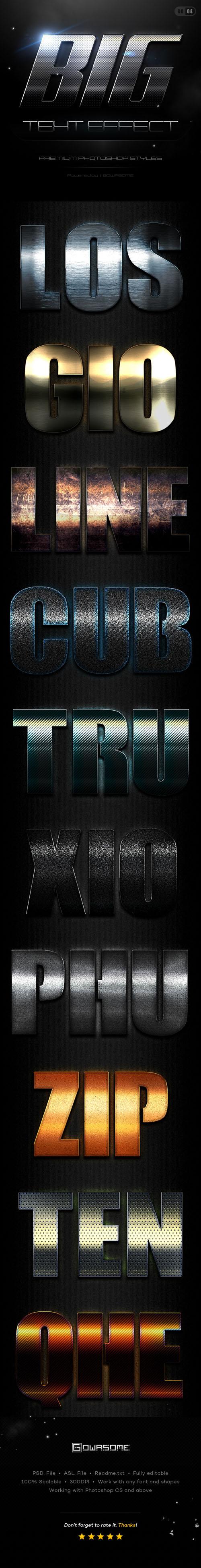 GraphicRiver - Big Text Effect Styles GO 4 11496099