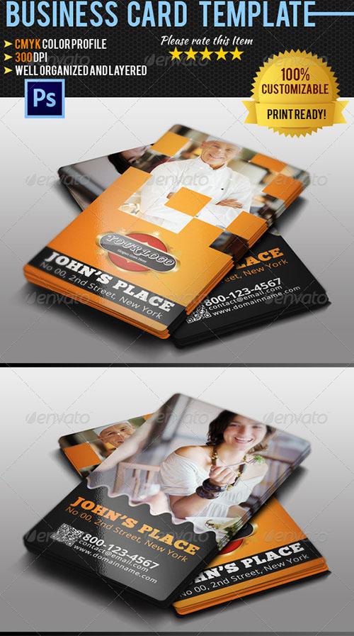  GraphicRiver - Restaurant Business Card 4736134