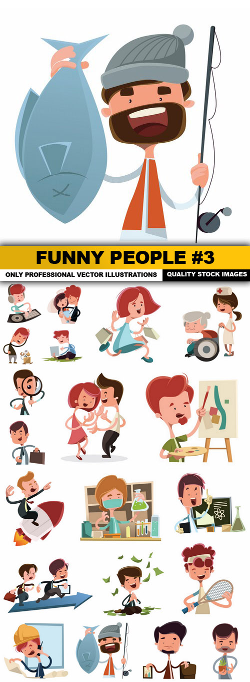 Funny People #3 - 20 Vector
