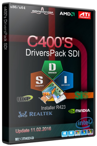 c400's DriversPack SDI 11.02.2016 (RUS/ENG/ML)