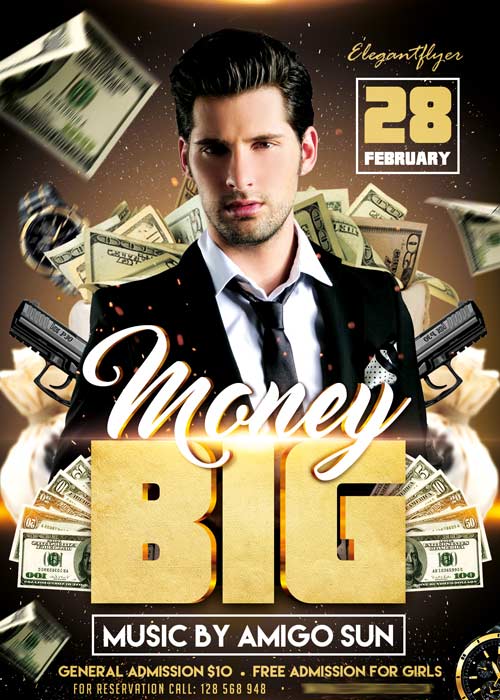 Big Money Flyer PSD Template + Facebook Cover