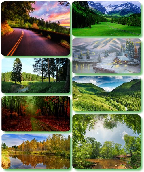 Живописные пейзажи - Обои с фото природы (альбом 175)