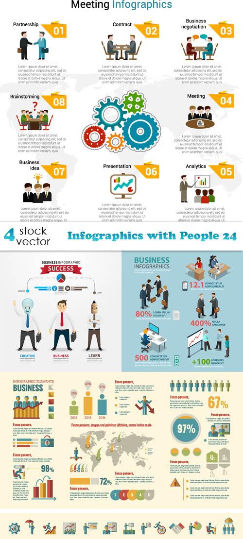 Vectors - Infographics with People 24