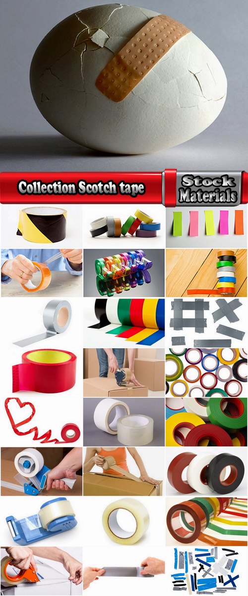 Collection Scotch tape adhesive tape 25 HQ Jpeg