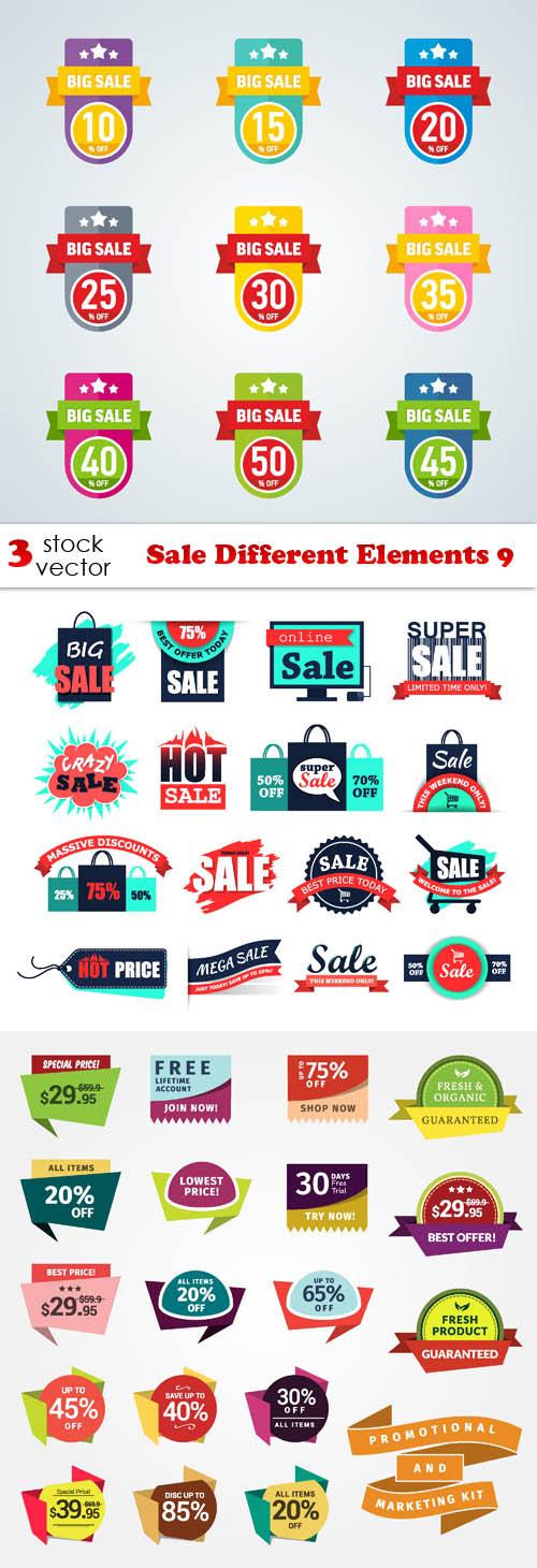 Vectors - Sale Different Elements 9