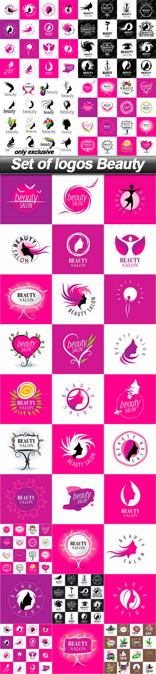 Set of logos Beauty - 31 EPS