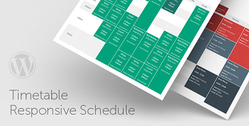 Timetable Responsive Schedule v3.7 - Wordpress Plugin