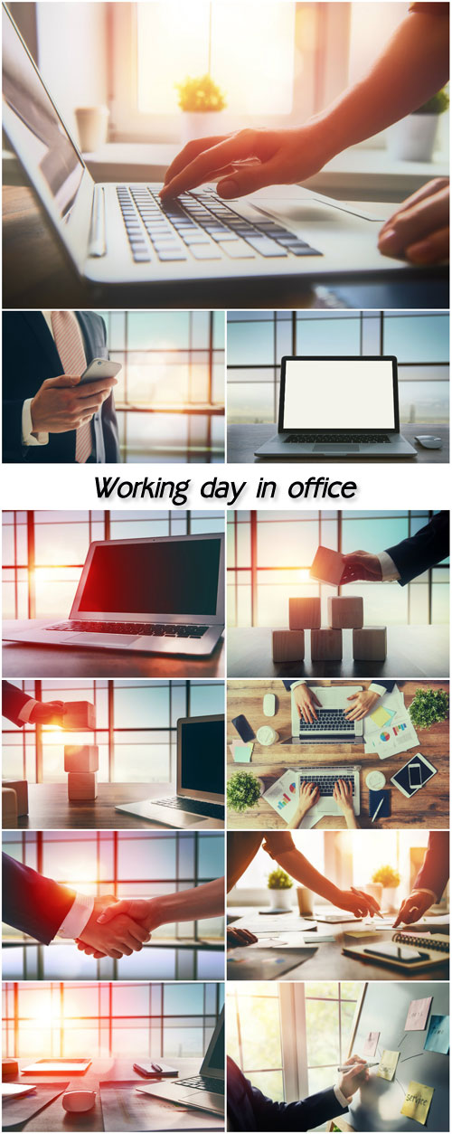 Working day in office
