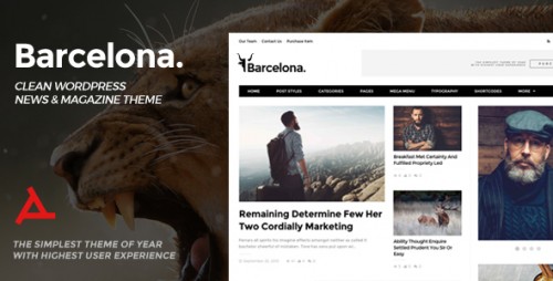 Nulled Barcelona v1.2.0 - Clean News & Magazine WordPress Theme  