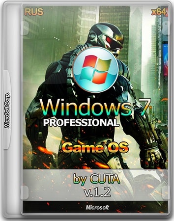 Windows 7 Professional Game OS by CUTA v.1.2 (x64/RUS/2016)
