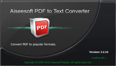Aiseesoft PDF to Text Converter 3.2.22 Multilingual + Portable 161227