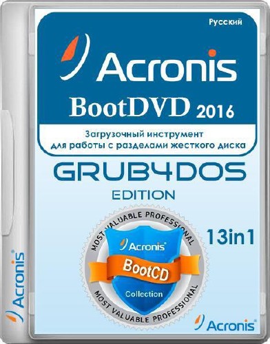 Acronis BootDVD 2016 Grub4Dos Edition v.37 13in1 (2016/RUS)