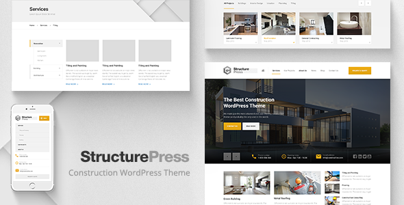 Nulled ThemeForest - StructurePress - Construction, Building WP Theme