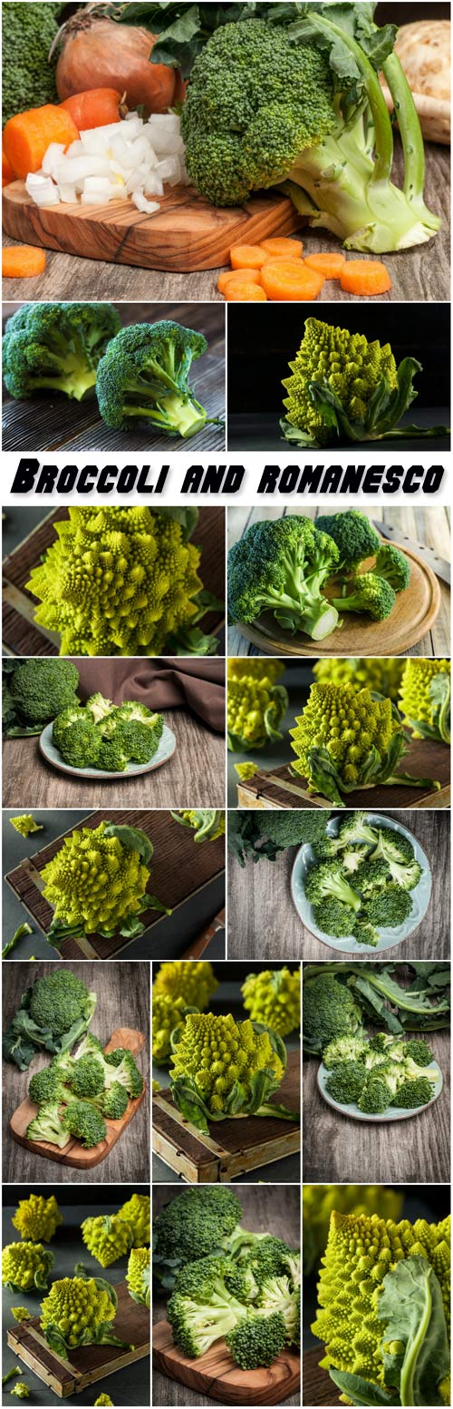 Broccoli and romanesco, cabbage
