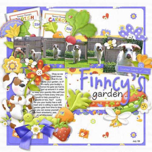 Детский скрап-набор - Finncys Garden 