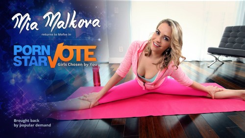 [PornstarVote.com / Mofos.com] Mia Malkova (Mia Malkova's Yoga Sex Tape / 16.06.16) [2016 ., Work Fantasies, POV, Deep Throat, Face Fuck, Cum on Tits, Indoors, Blowjob (POV), SiteRip]