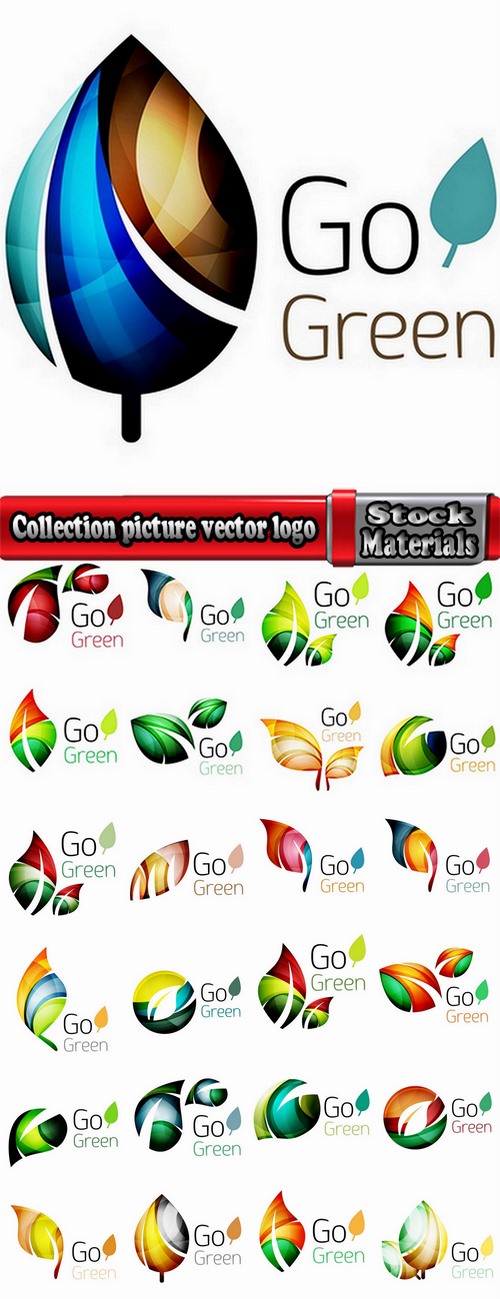 Collection speed picture vector logo illustration of the business campaign 42-25 Eps