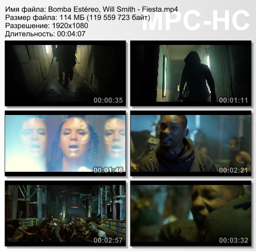 Bomba Estereo, Will Smith - Fiesta (Remix) (2015) HD 1080